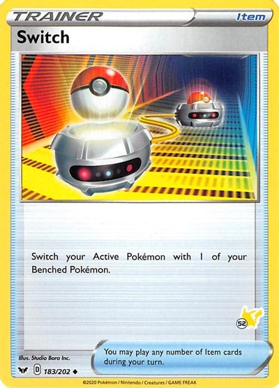 BA22: Switch - 183/202 (#52 Pikachu Stamped)
