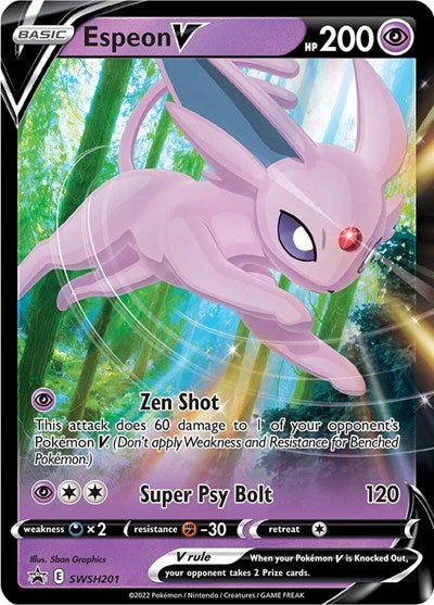 SWSD: Espeon V - SWSH201 (Holofoil)