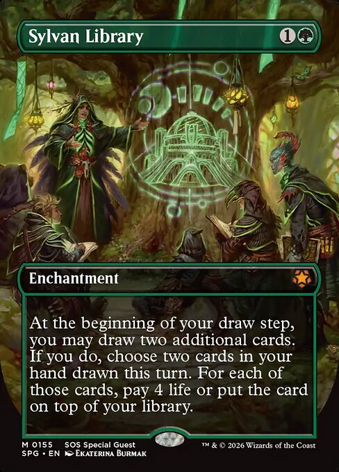 SPG: Sylvan Library (Borderless) (Foil)