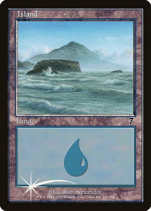 7ED: Island (333) (Foil)