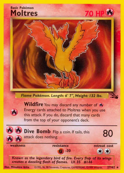 Moltres (27) 27/62 Unlimited Fossil