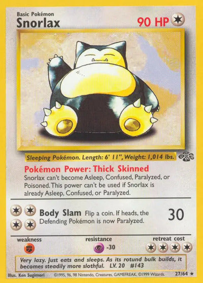 Snorlax (27) 27/64 Unlimited Jungle