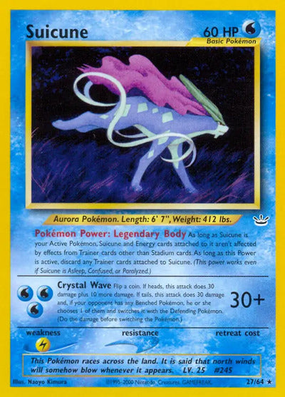 Suicune (27) 27/64 Unlimited Neo Revelation