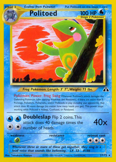 Politoed (27) 27/75 Unlimited Neo Discovery
