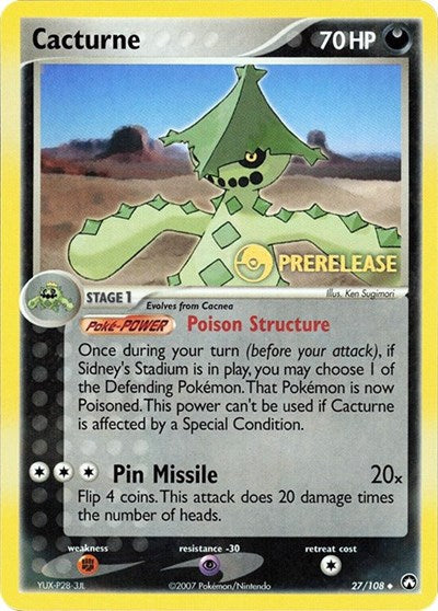 MCAP: Cacturne - 27/108 (Prerelease)