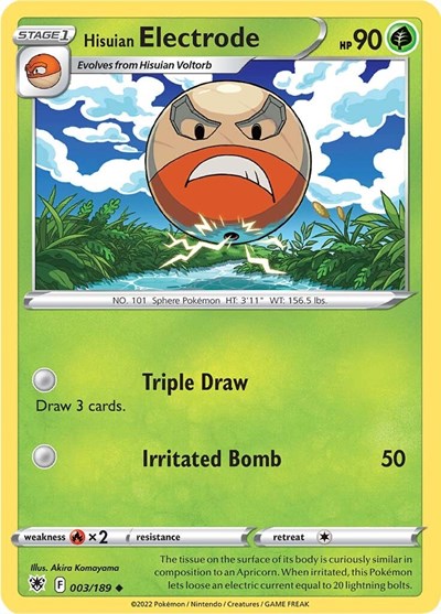 SWSH10: Hisuian Electrode (Reverse Holofoil)