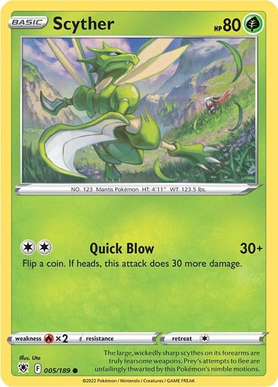 SWSH10: Scyther (005)