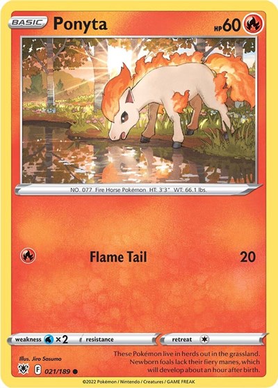 SWSH10: Ponyta (Reverse Holofoil)