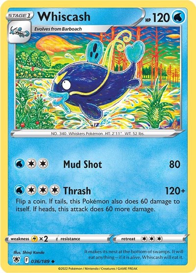SWSH10: Whiscash (Reverse Holofoil)