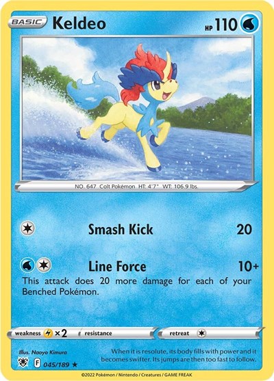 SWSH10: Keldeo (Reverse Holofoil)