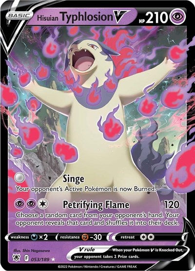 SWSH10: Hisuian Typhlosion V (Holofoil)