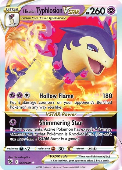 SWSH10: Hisuian Typhlosion VSTAR (Holofoil)