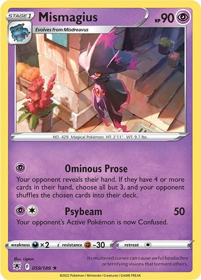 SWSH10: Mismagius (Reverse Holofoil)