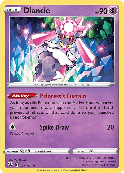 SWSH10: Diancie (Reverse Holofoil)