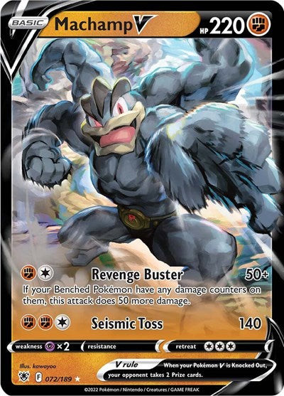 SWSH10: Machamp V (Holofoil)