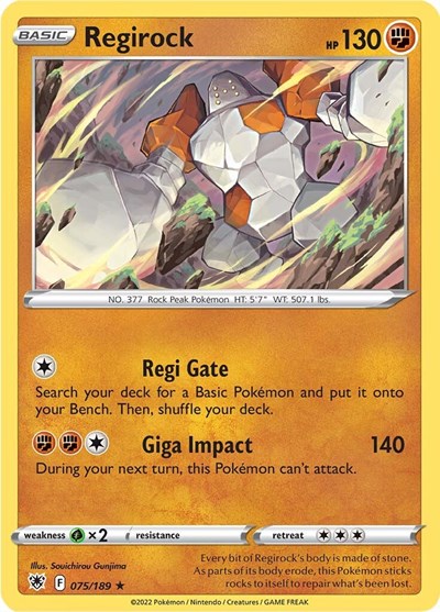 SWSH10: Regirock (Reverse Holofoil)