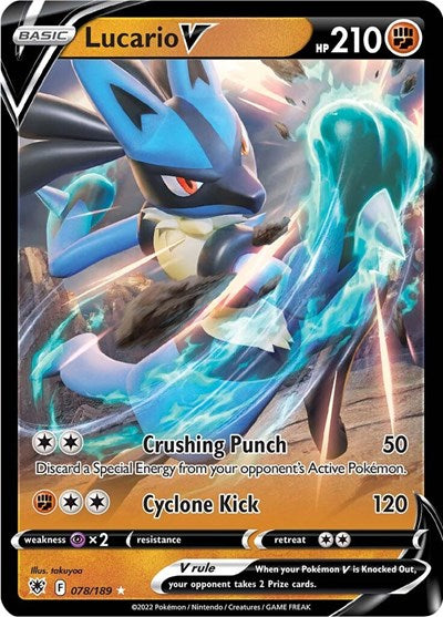 SWSH10: Lucario V (Holofoil)