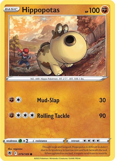 SWSH10: Hippopotas (Reverse Holofoil)
