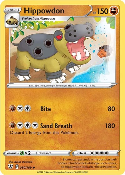 SWSH10: Hippowdon (Reverse Holofoil)