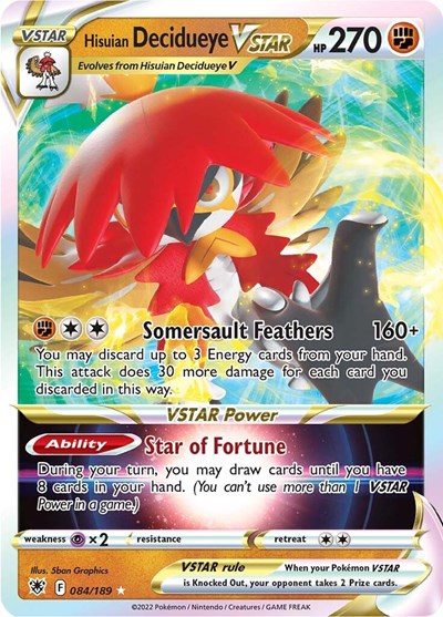 SWSH10: Hisuian Decidueye VSTAR (Holofoil)