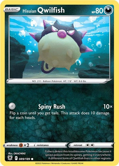 SWSH10: Hisuian Qwilfish (89) (Reverse Holofoil)
