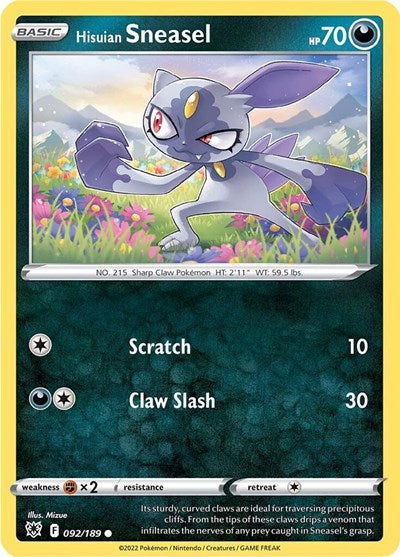 SWSH10: Hisuian Sneasel