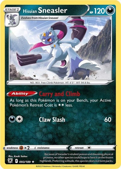 SWSH10: Hisuian Sneasler (Reverse Holofoil)