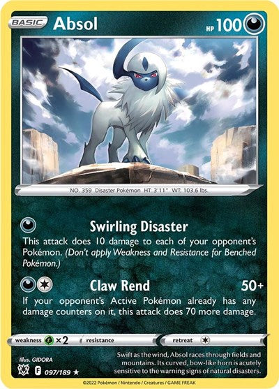SWSH10: Absol (Reverse Holofoil)