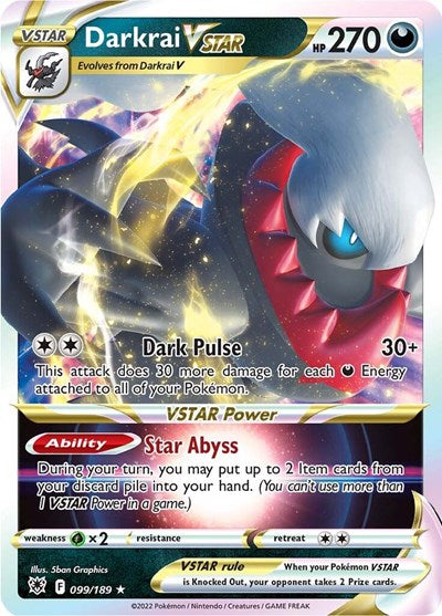 SWSH10: Darkrai VSTAR (Holofoil)