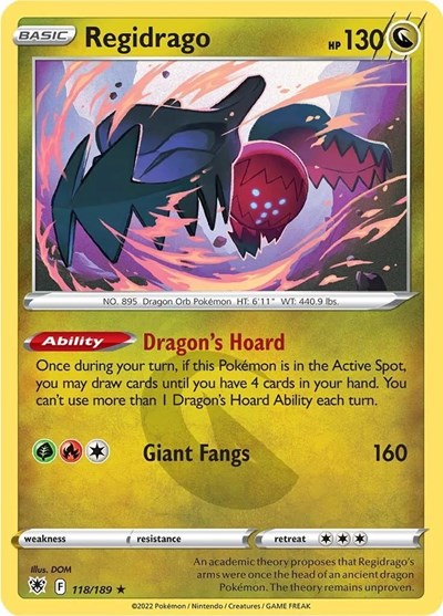 SWSH10: Regidrago (Reverse Holofoil)