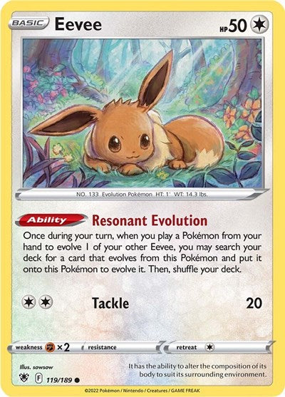 SWSH10: Eevee (Reverse Holofoil)