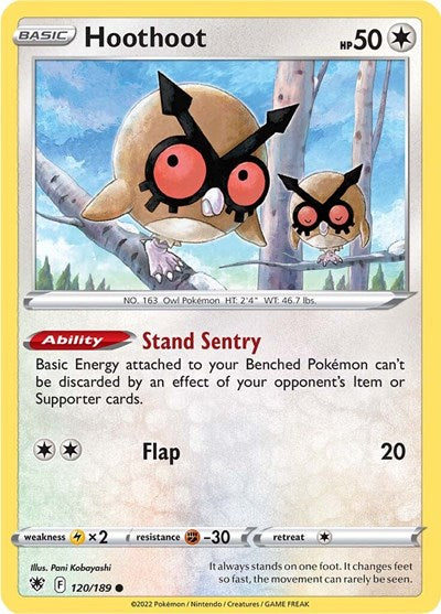 SWSH10: Hoothoot (Reverse Holofoil)