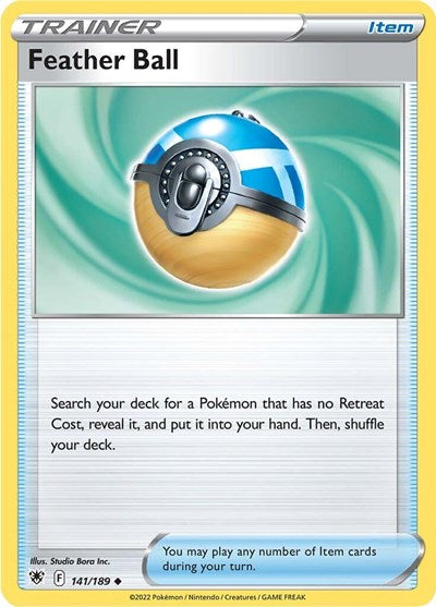 SWSH10: Feather Ball (Reverse Holofoil)