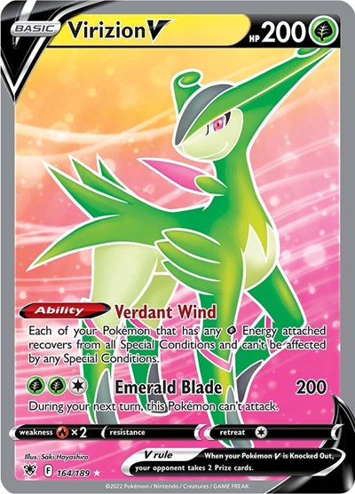 SWSH10: Virizion V (Full Art) (Holofoil)