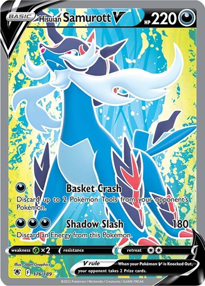 SWSH10: Hisuian Samurott V (Full Art) (Holofoil)