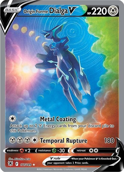 SWSH10: Origin Forme Dialga V (Alternate Full Art) (Holofoil)