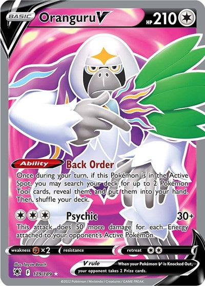 SWSH10: Oranguru V (Full Art) (Holofoil)