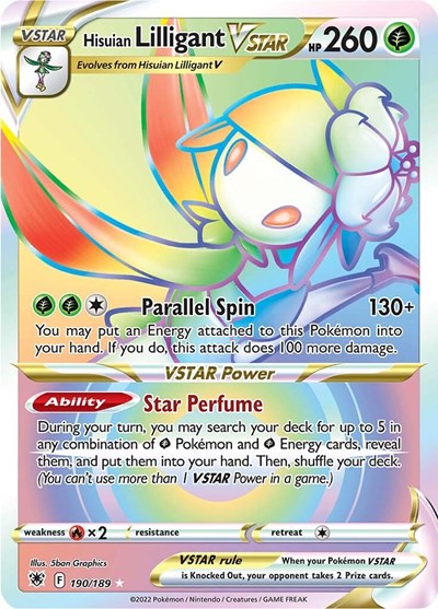 SWSH10: Hisuian Lilligant VSTAR (Secret) (Holofoil)