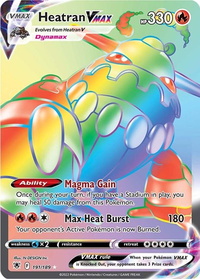 SWSH10: Heatran VMAX (Secret) (Holofoil)