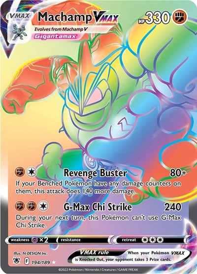SWSH10: Machamp VMAX (Secret) (Holofoil)