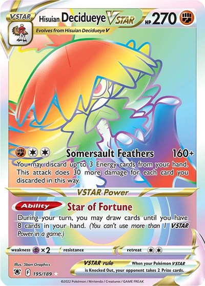 SWSH10: Hisuian Decidueye VSTAR (Secret) (Holofoil)