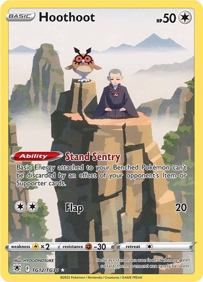 SWSH10:TG: Hoothoot (Holofoil)