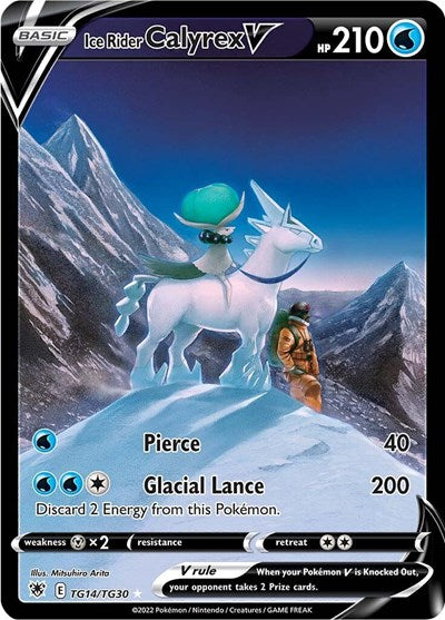 SWSH10:TG: Ice Rider Calyrex V (Holofoil)