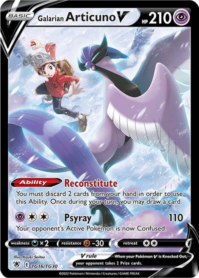 SWSH10:TG: Galarian Articuno V (Holofoil)