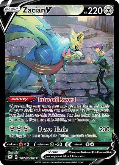 SWSH10:TG: Zacian V (Holofoil)