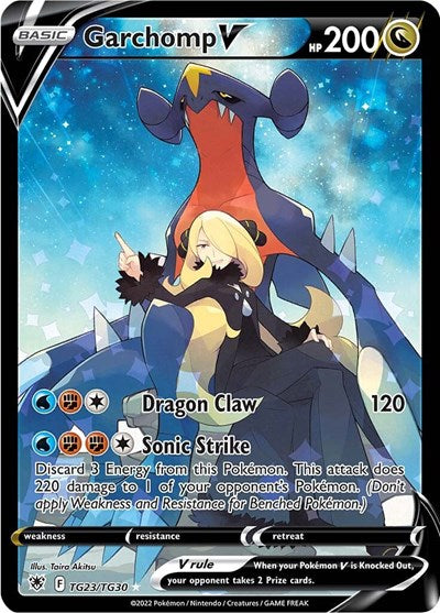 SWSH10:TG: Garchomp V (Holofoil)
