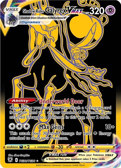 SWSH10:TG: Shadow Rider Calyrex VMAX (Secret) (Holofoil)