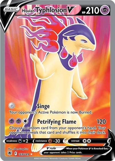 SWSH10: Hisuian Typhlosion V (Full Art) (Holofoil)