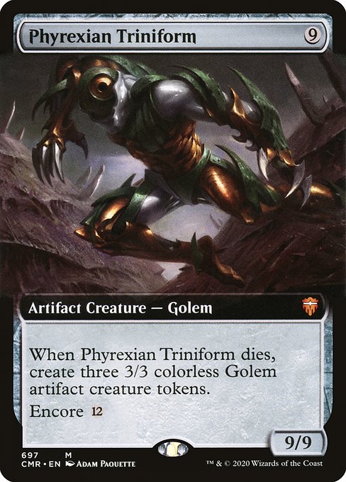 CMR: Phyrexian Triniform (Extended Art) (Foil)