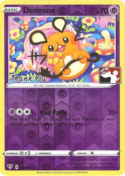 PR: Dedenne - 78/189 (Pokemon League) [Thank You] (Reverse Holofoil)